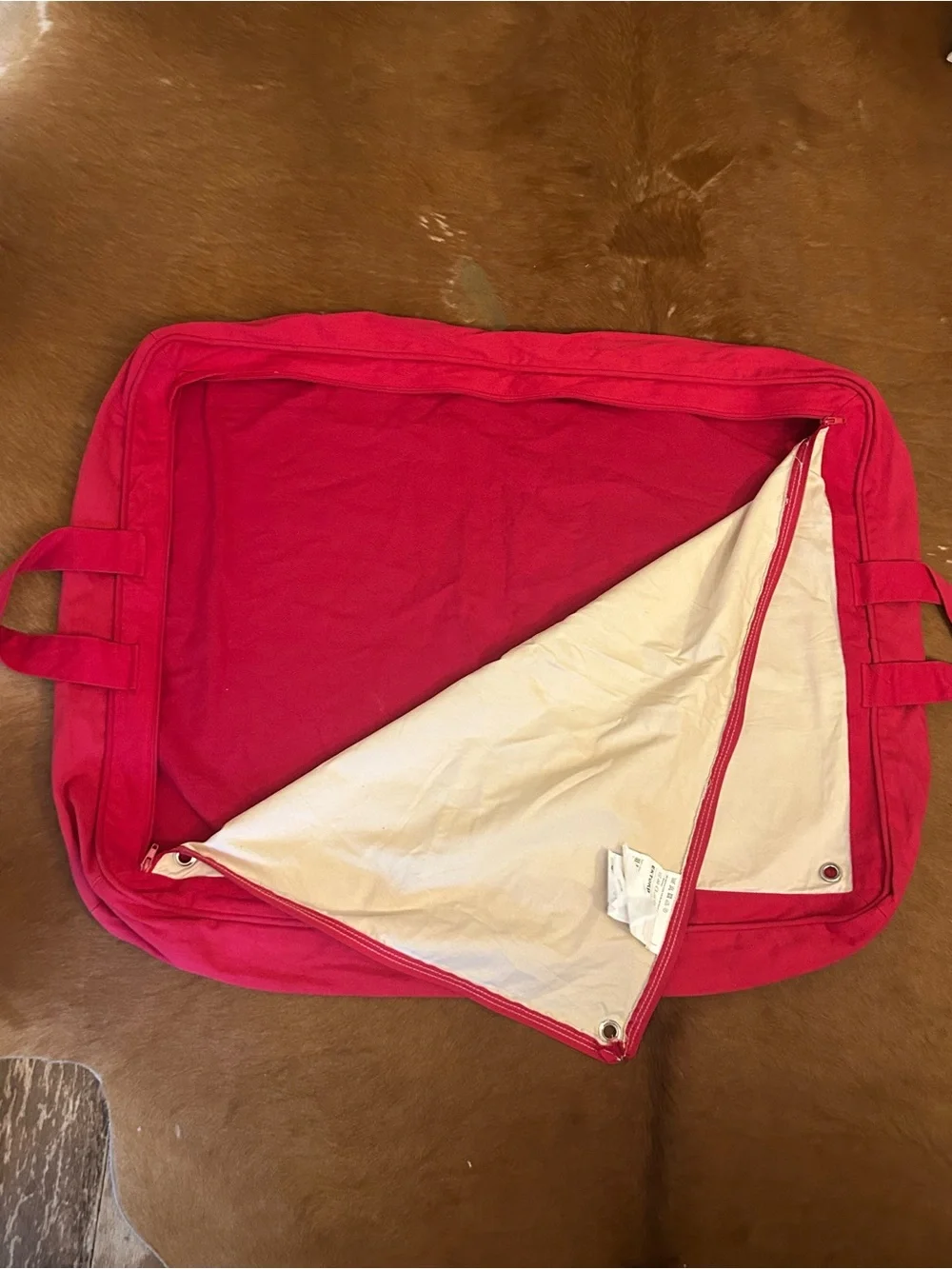 IKEA EKTORP Cream Cover with Red Trim